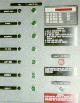 Operator station w/ LED message unit, keys, lights & PB's